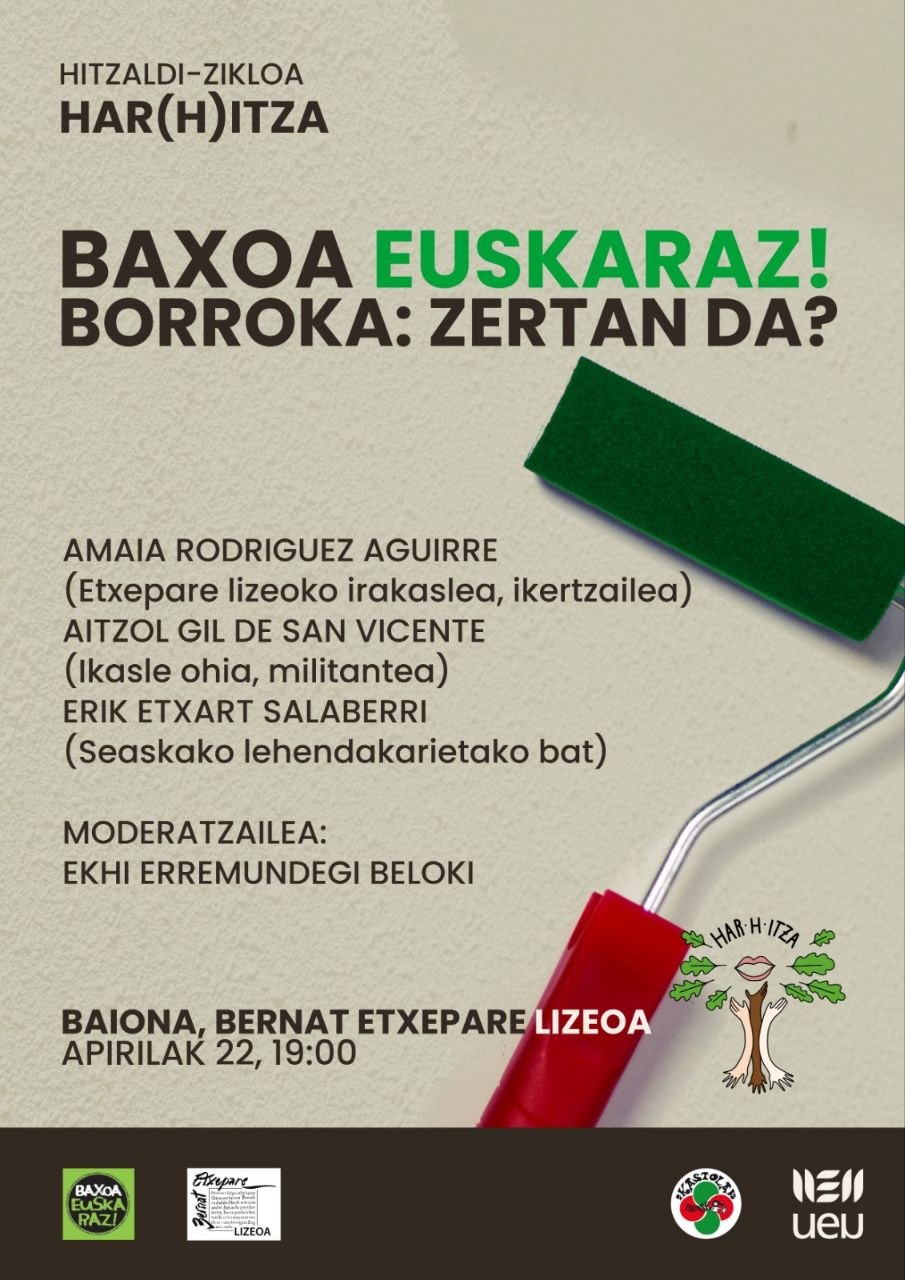 Baxoa euskaraz - Mintzaldia