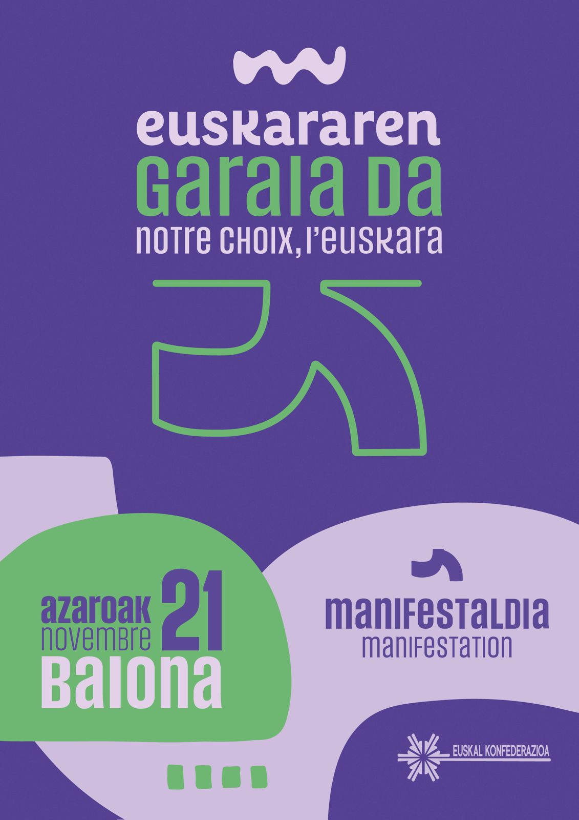 Manifestation pour l’euskara
