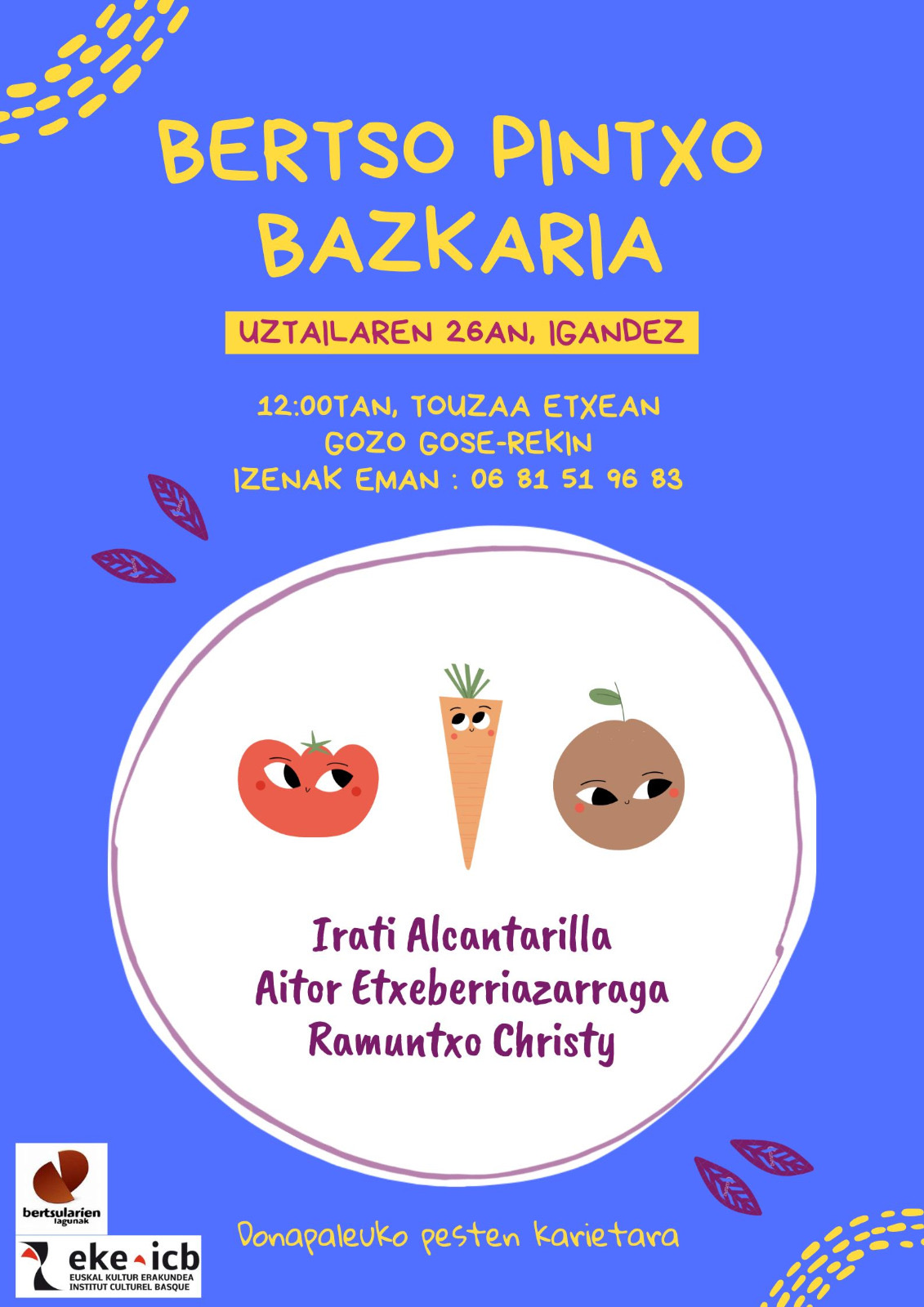 Bertso pintxo bazkaria