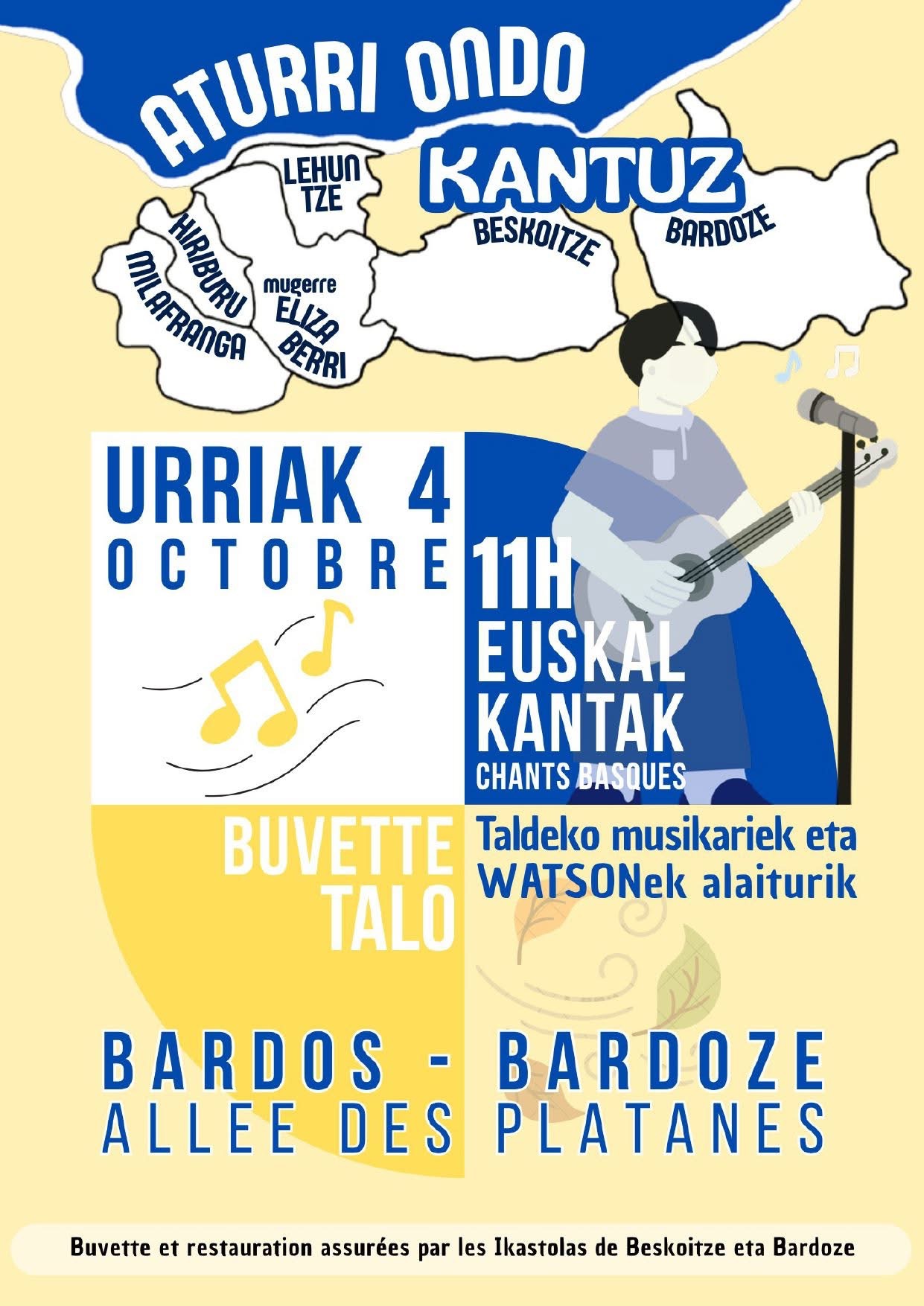 Aturri ondo kantuz